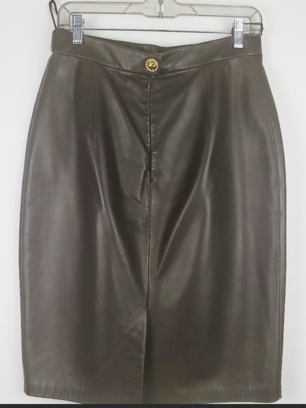 St John Collection Leather Skirt - Picture 3 of 12